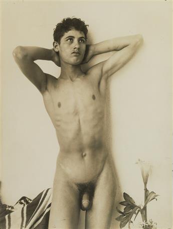 VON GLOEDEN, WILHELM (1856-1931) Group of 8 prints (4 of which are nude studies).